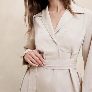 NWT! Banana Republic Satin Twill Mini Shift Dress (Size 18)